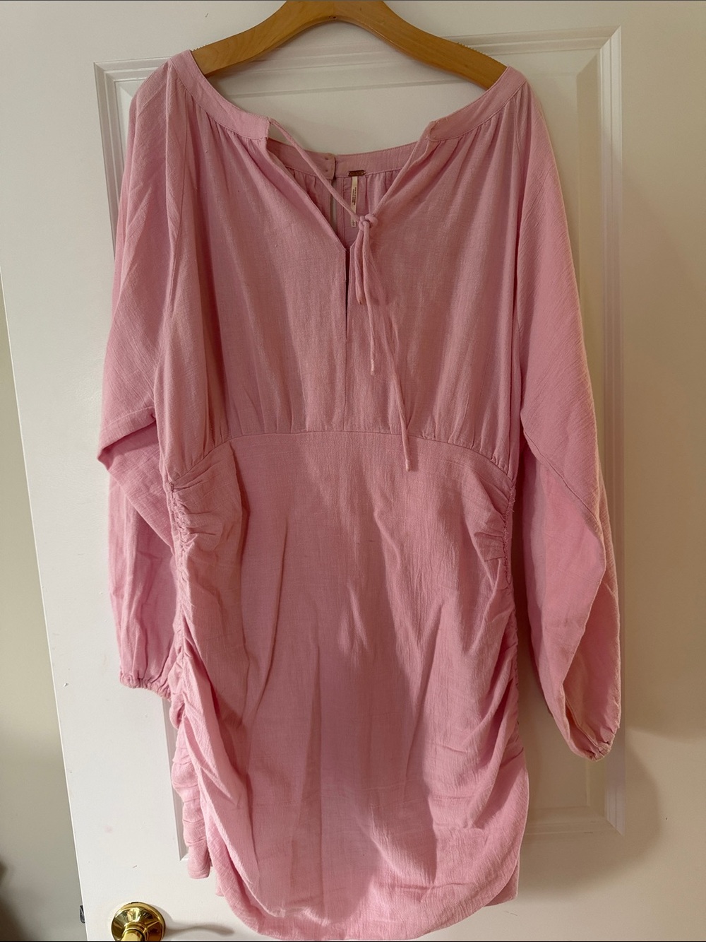 Free People Light Pink Peasant Tunic
